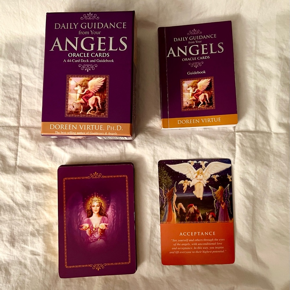 Daily Guidance from your ANGELS Oracle Card Each & Guidebook Doreen Virtue GUC